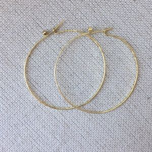 Anthropologie Gold Hoop Earrings